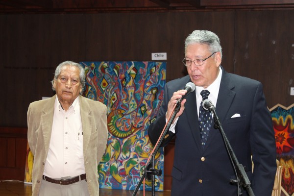 Pablo Martinez (Director del Museo) y Pepe Luque (Curador de la Bienal).